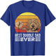 Retro Best Doodle Dad Ever Shirt Vintage Goldendoodle Dad T-Shirt - T-Shirt | Royal
