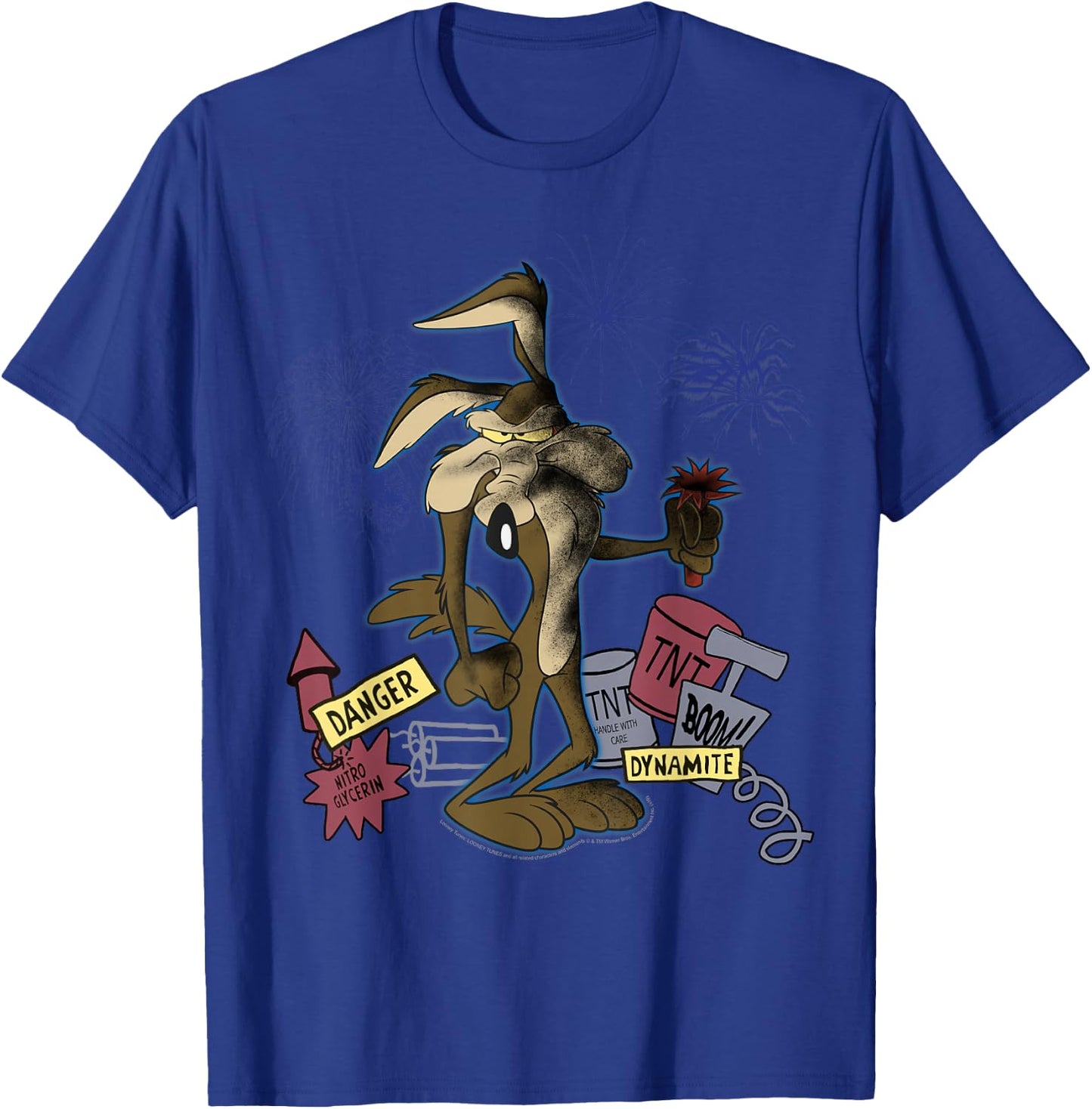 Looney Tunes Wile E. Coyote TNT Portrait Short Sleeve T-Shirt - T-Shirt | Royal