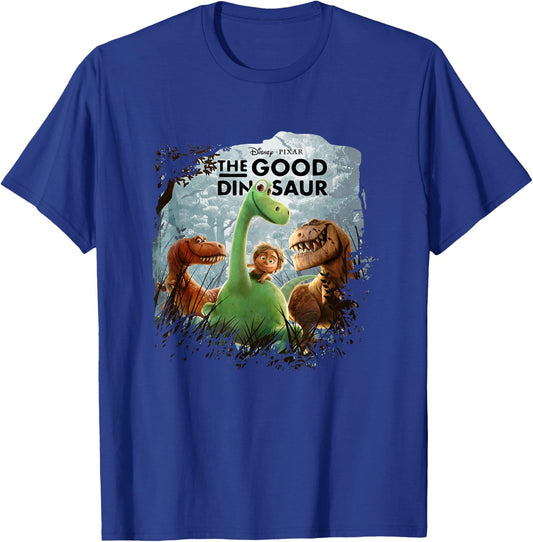 Disney Pixar The Good Dinosaur Iconic Group Shot Big Poster T-Shirt - T-Shirt | Royal