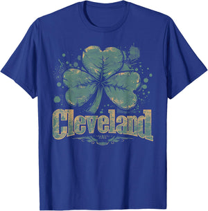 Cleveland - Irish St. Patrick's Day Saint Paddy's Shamrock T-Shirt - T-Shirt | Royal