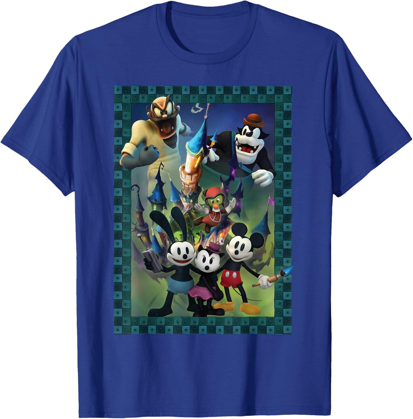 Disney Epic Mickey Group Shot Poster T-Shirt - T-Shirt | Royal