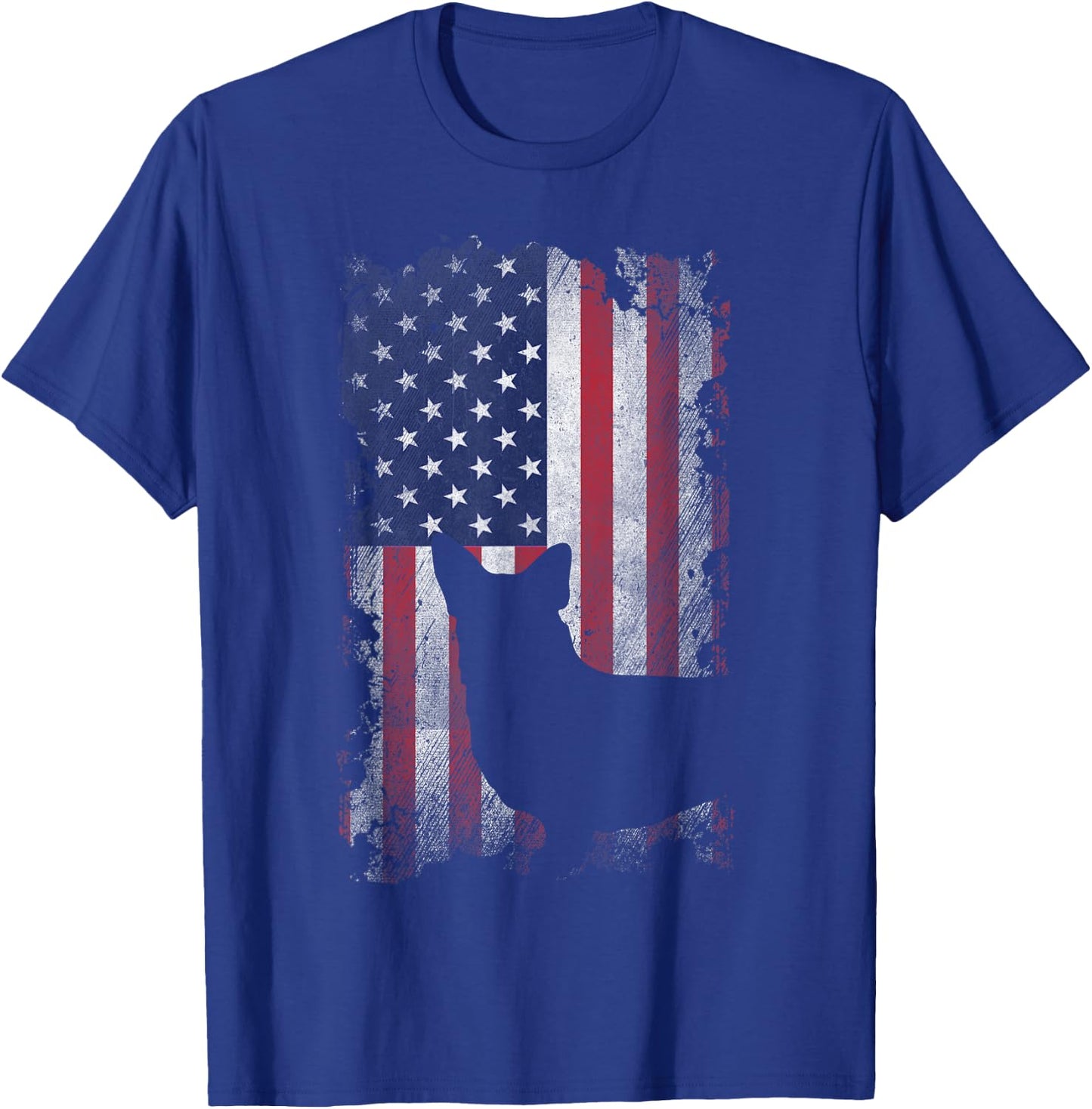 Patriotic Corgi American Flag USA Cute Cool Corgi Dog Lover Women Kids Men T-Shirt - T-Shirt | Royal