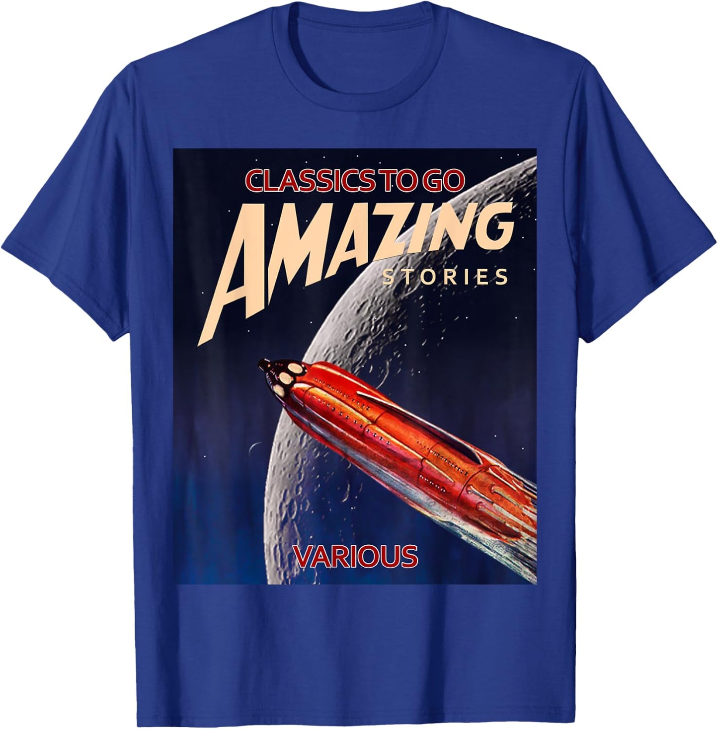 Amazing Stories Science Fiction T-Shirt - T-Shirt | Royal