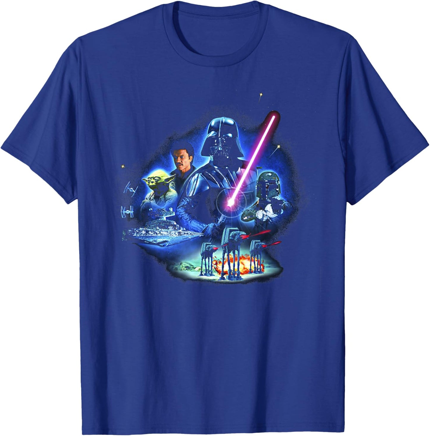 Star Wars The Empire Strikes Back 40th Group Shot Galaxy T-Shirt - T-Shirt | Royal