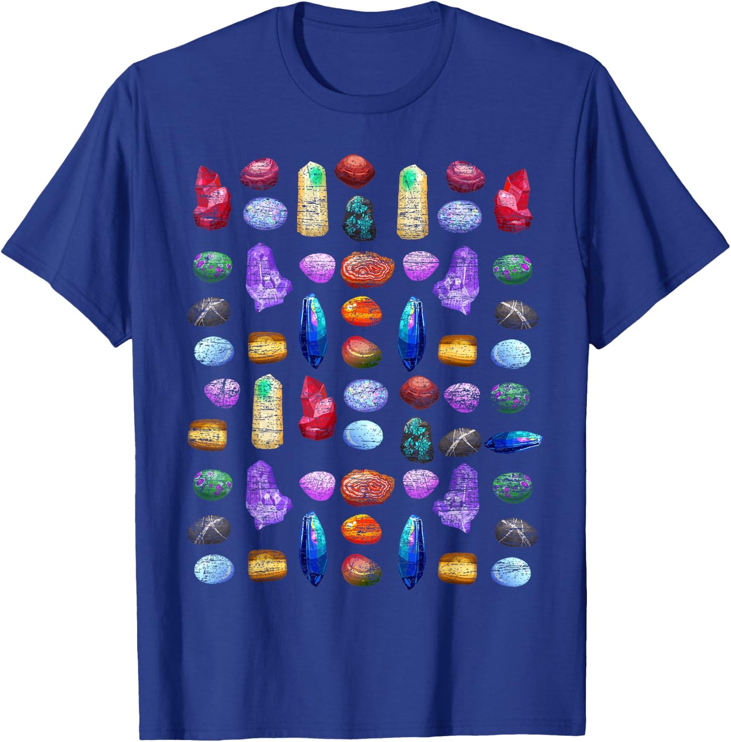 Gemstone Collection Geology Gift T-Shirt - T-Shirt | Royal