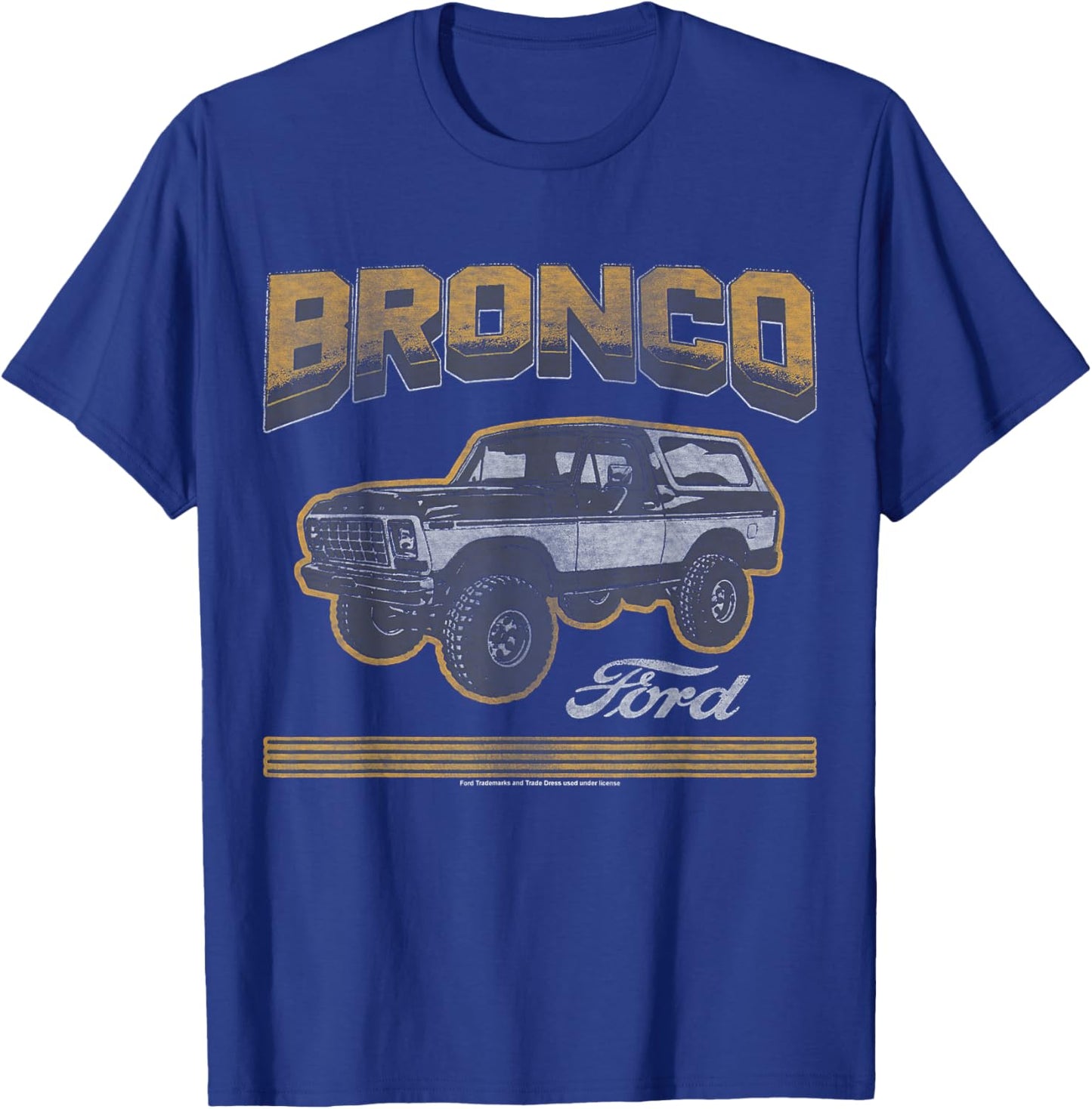 Ford - Bronco SUV With Logo T-Shirt - T-Shirt | Royal
