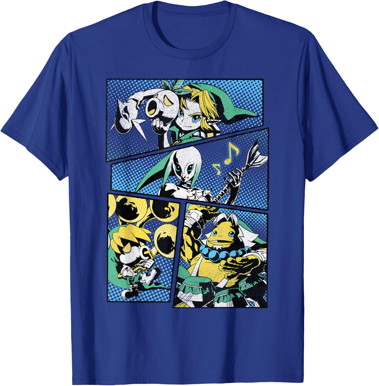 The Legend of Zelda: Majora's Mask Manga Link Hyrule Panels T-Shirt - T-Shirt | Royal
