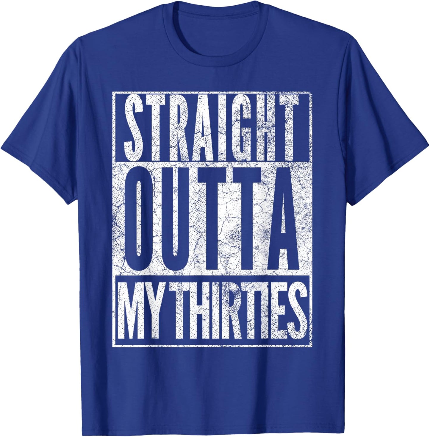 1986 Straight Outta My Thirties 40th BIRTHDAY Gift 40 Years T-Shirt - T-Shirt | Royal