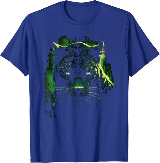 Panther with beautiful green eyes black panthers T-Shirt - T-Shirt | Royal