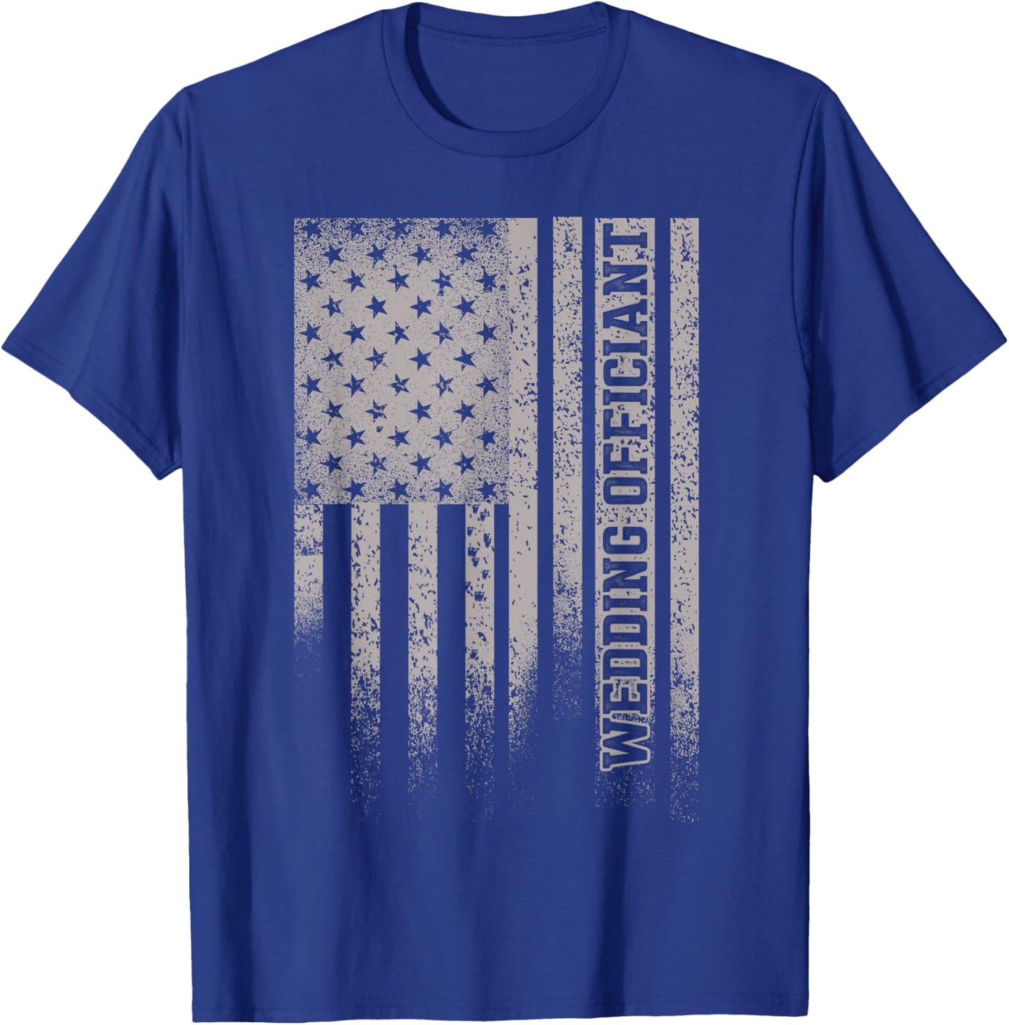 Wedding Officiant Event Flag Internet Ordained Minister Gift T-Shirt - T-Shirt | Royal