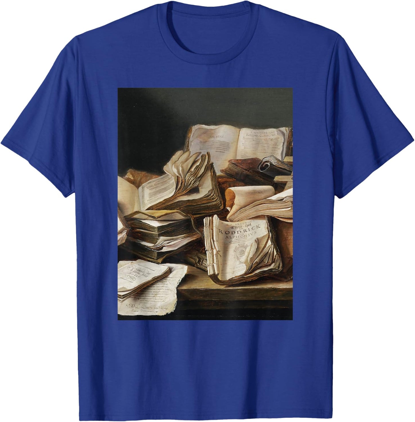 Dark Academia Aesthetic Styles Book Lover Art T-Shirt - T-Shirt | Royal