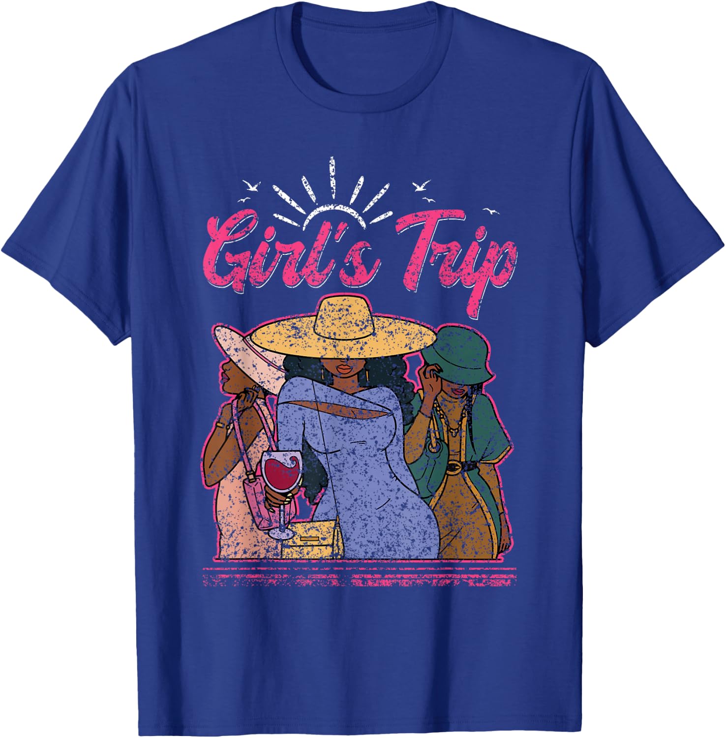 Girl's Trip Friends Cute Girl Girls Trip T-Shirt - T-Shirt | Royal
