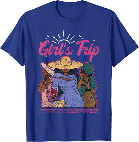 Girl's Trip Friends Cute Girl Girls Trip T-Shirt - T-Shirt | Royal