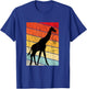 Giraffe Lover Sunset Retro Sunset Zoo Animal Giraffe T-Shirt - T-Shirt | Royal