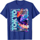 Tokyo City 80s Synthwave Koi Carp Japan Tokyo T-Shirt - T-Shirt | Royal