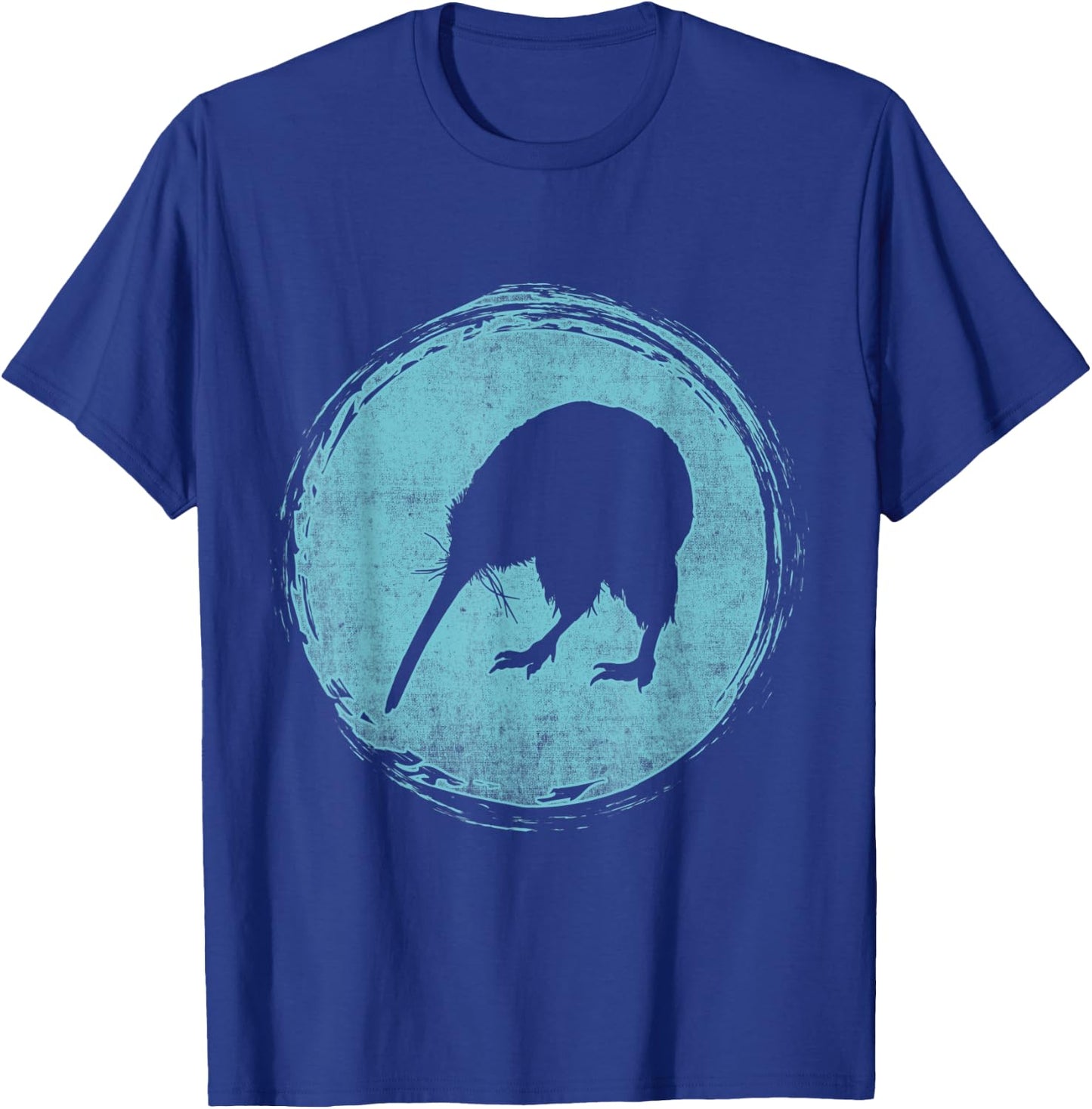 Retro Kiwi New Zealand T-Shirt - T-Shirt | Royal