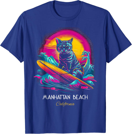 Manhattan Beach California T-Shirt - T-Shirt | Royal