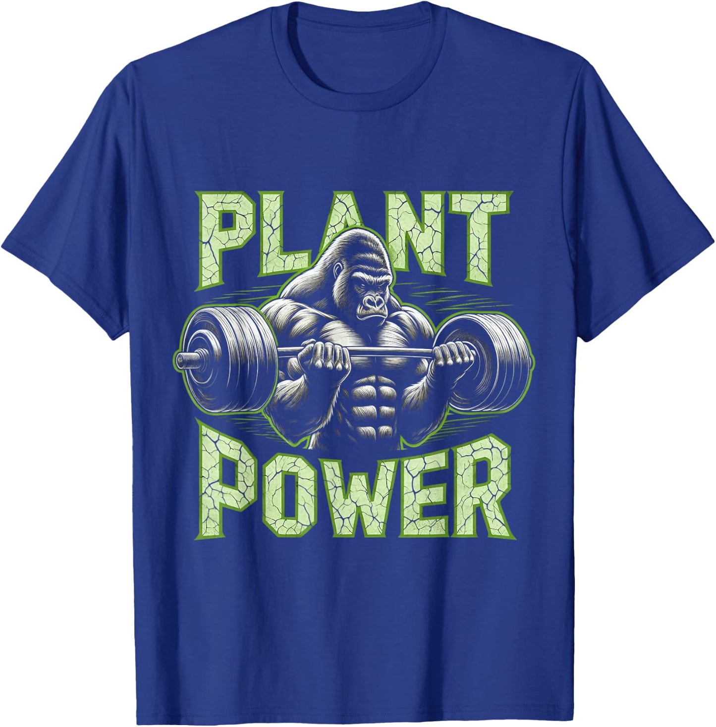 Plant Power - Vegan and Vegetarian Gym Workout Fitness T-Shirt - T-Shirt | Royal