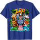 Zoo Animal Kids Boys Girls Teacher School Excursion T-Shirt - T-Shirt | Royal