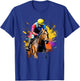 Colorful Jockey Boy on Horse Racing T-Shirt - T-Shirt | Royal