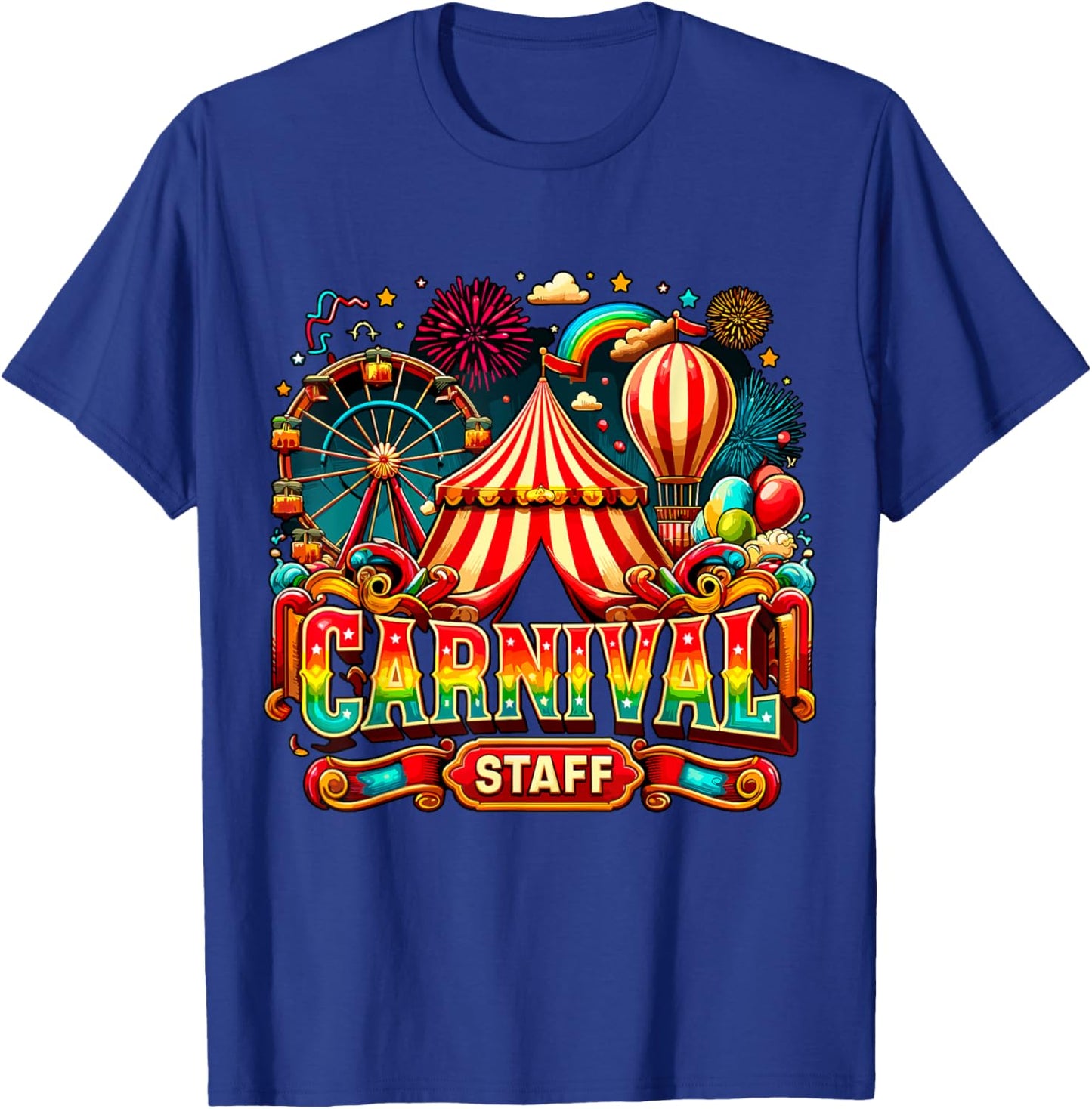 Carnival Staff Matching Circus T-Shirt - T-Shirt | Royal