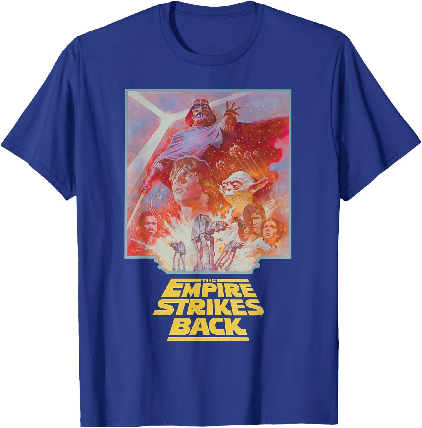 Star Wars The Empire Strikes Back Vintage Poster Art T-Shirt - T-Shirt | Royal