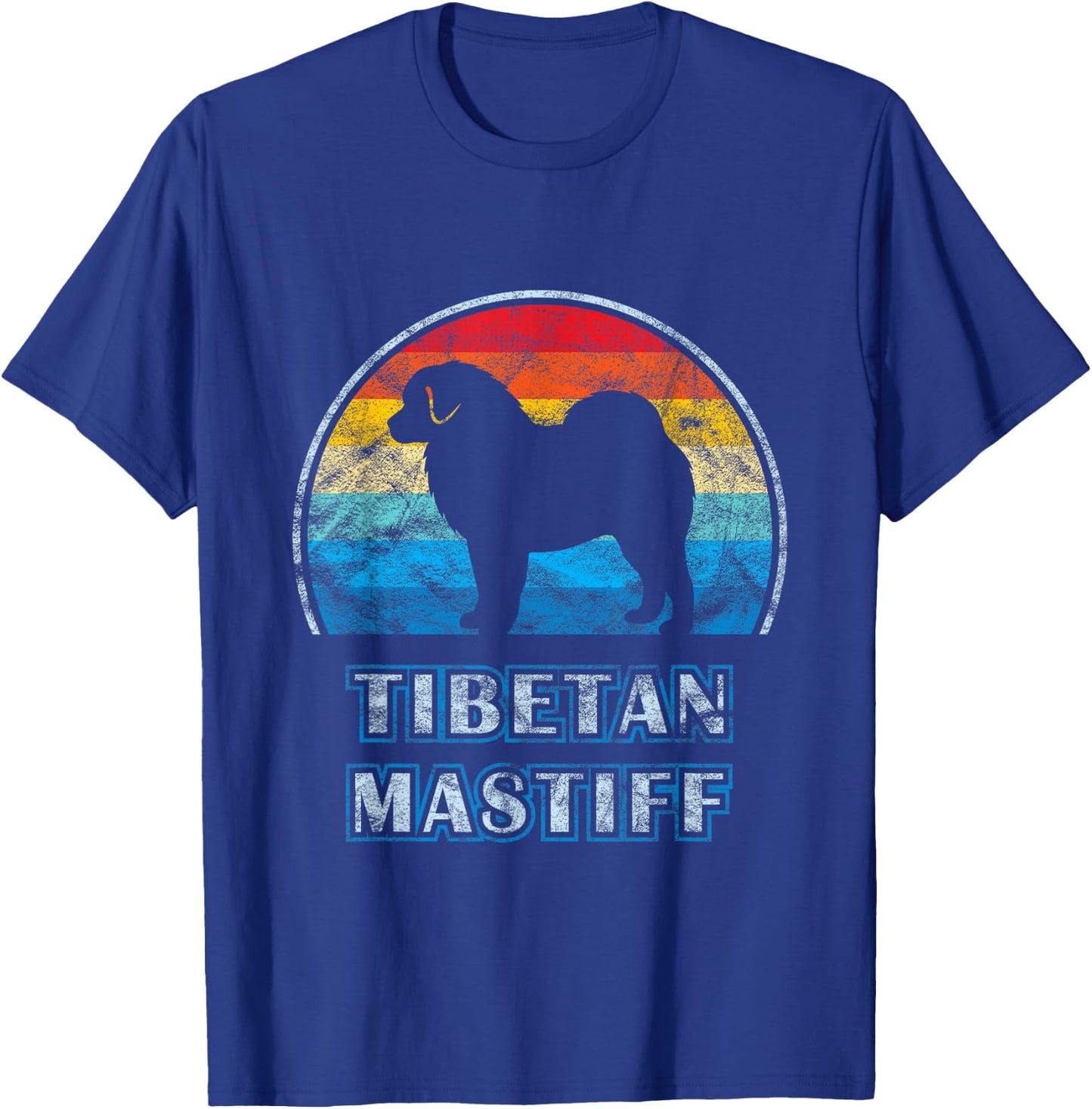 Tibetan Mastiff Vintage Design Dog T-Shirt - T-Shirt | Royal