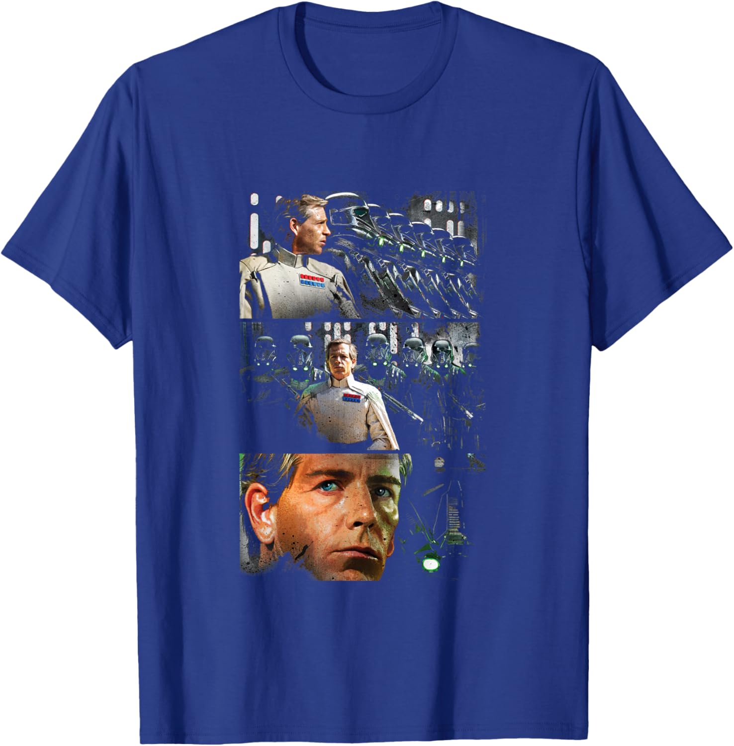 Star Wars Rogue One Iconic Orson Krennic Retro Chest Panels T-Shirt - T-Shirt | Royal