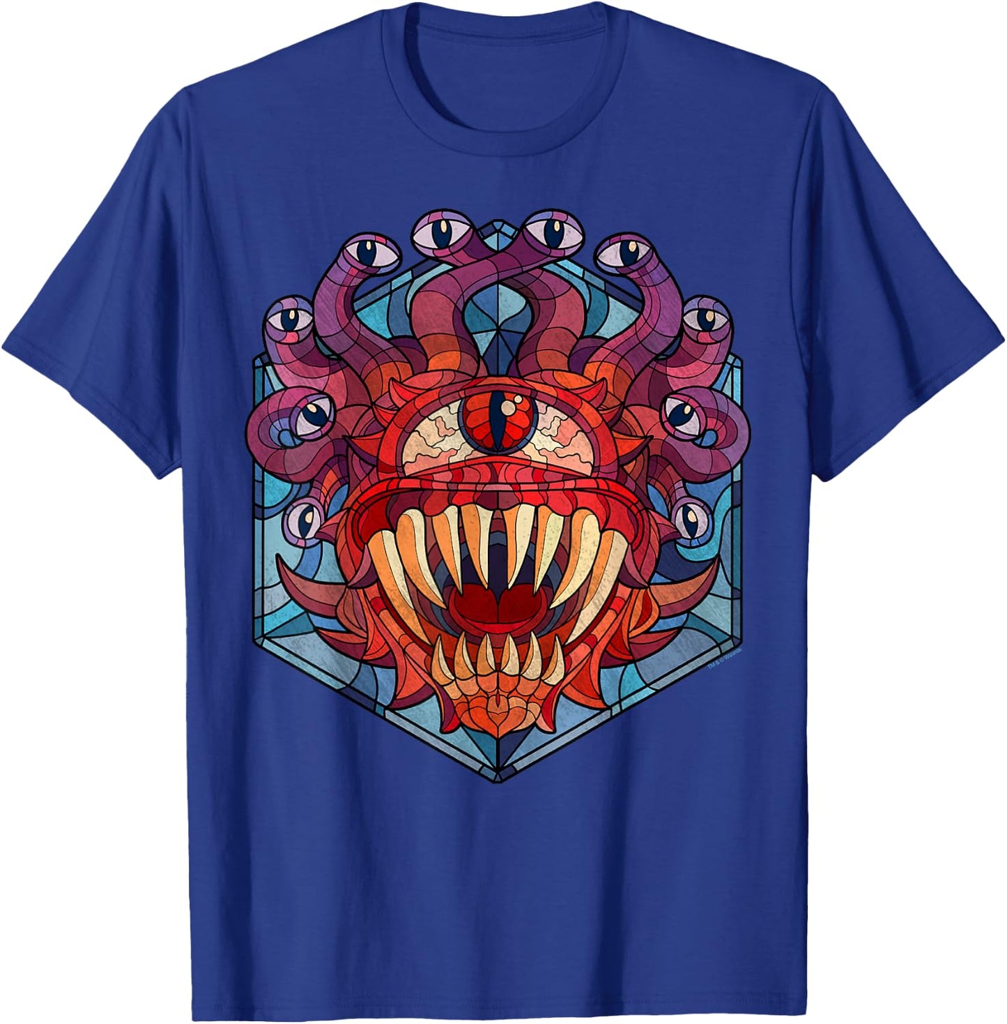 Dungeons & Dragons Beholder Stained Glass T-Shirt - T-Shirt | Royal