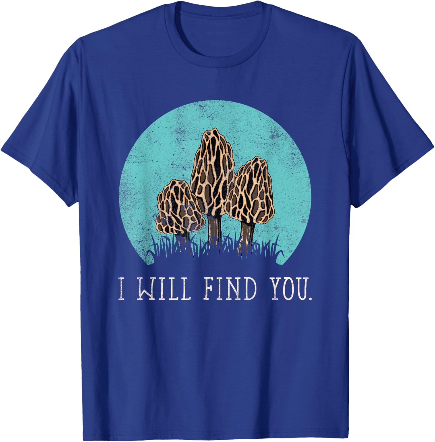 Hunting Morel Mushroom Shirt T-Shirt - T-Shirt | Royal
