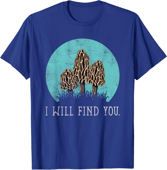 Hunting Morel Mushroom Shirt T-Shirt - T-Shirt | Royal