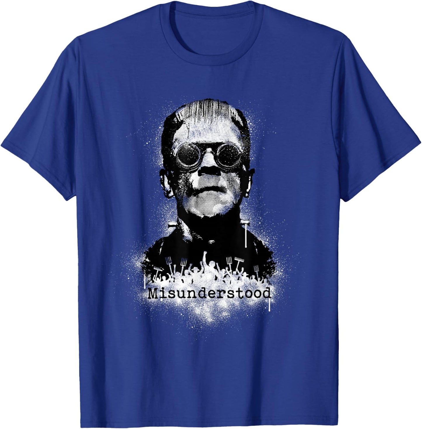 Frankenstein Monster with a Steampunk Twist T-Shirt - T-Shirt | Royal