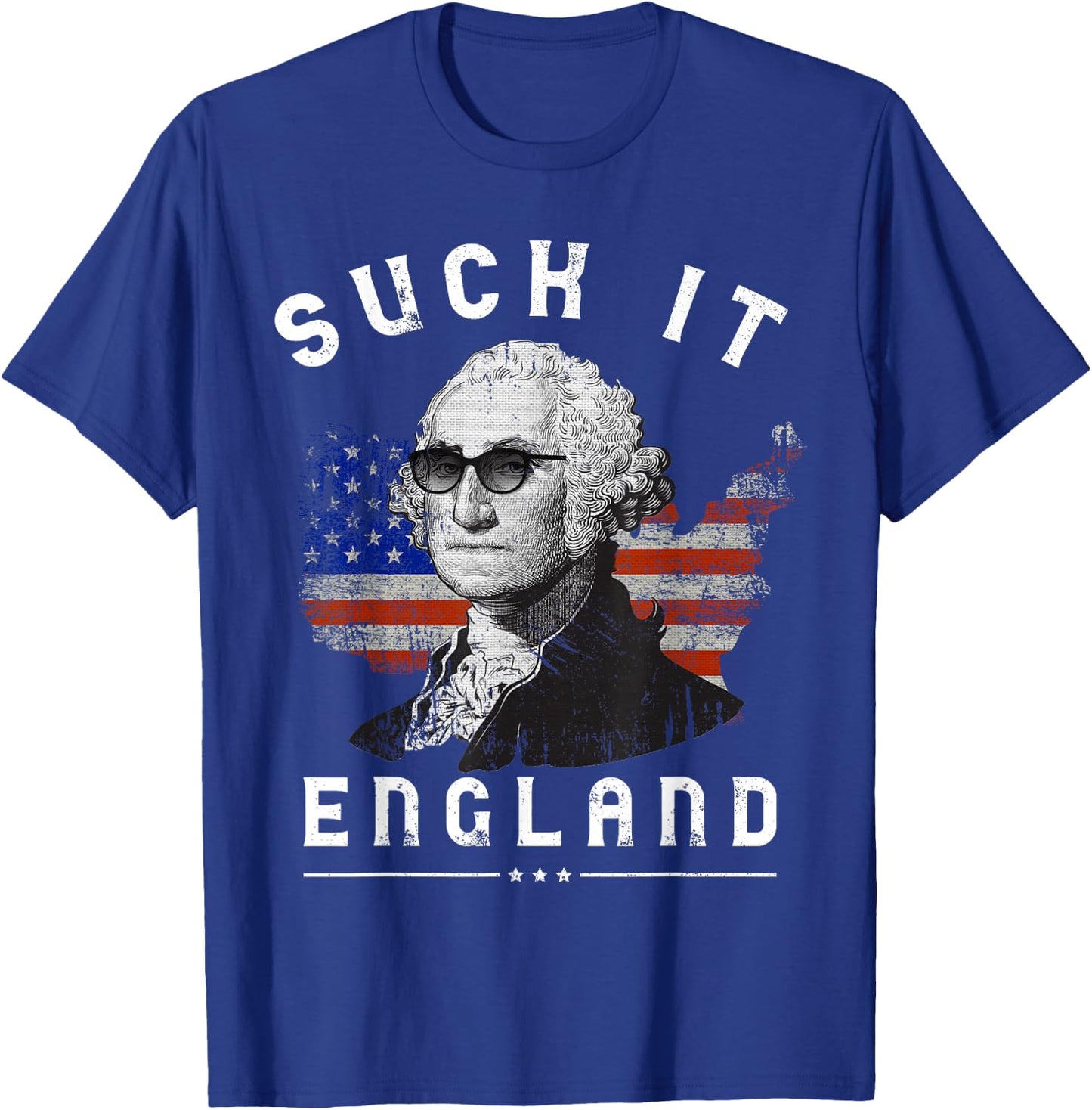 Suck It England Funny 4th of July George Washington 1776 Men T-Shirt - T-Shirt | Royal