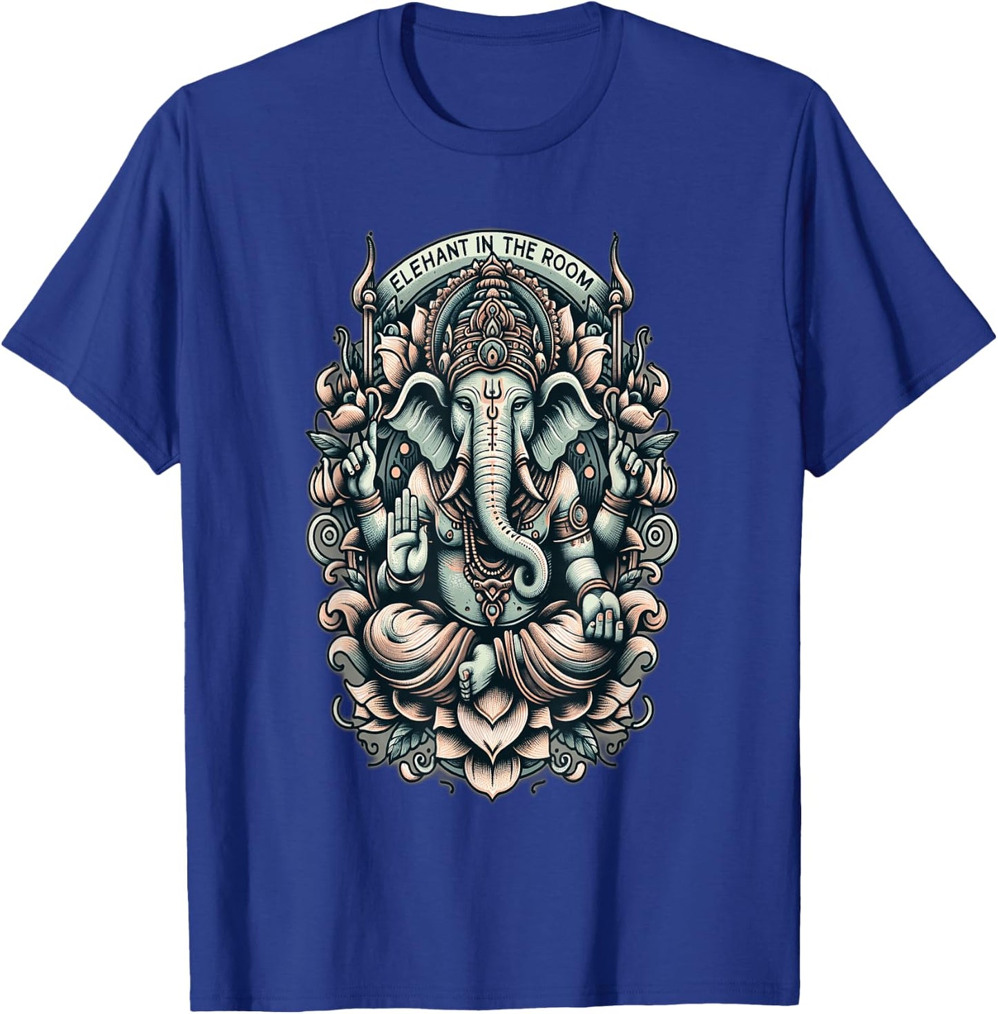 Elephant in the Room Ganesha | Spiritual Hindu Ganesh Indian T-Shirt - T-Shirt | Royal
