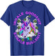 Marijuana Inhale Good Shit Exhale Bullshit Unicorn Funny T-Shirt - T-Shirt | Royal