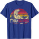 Ethan Saurus Funny Personalized Dinosaur T Rex Boys Name T-Shirt - T-Shirt | Royal