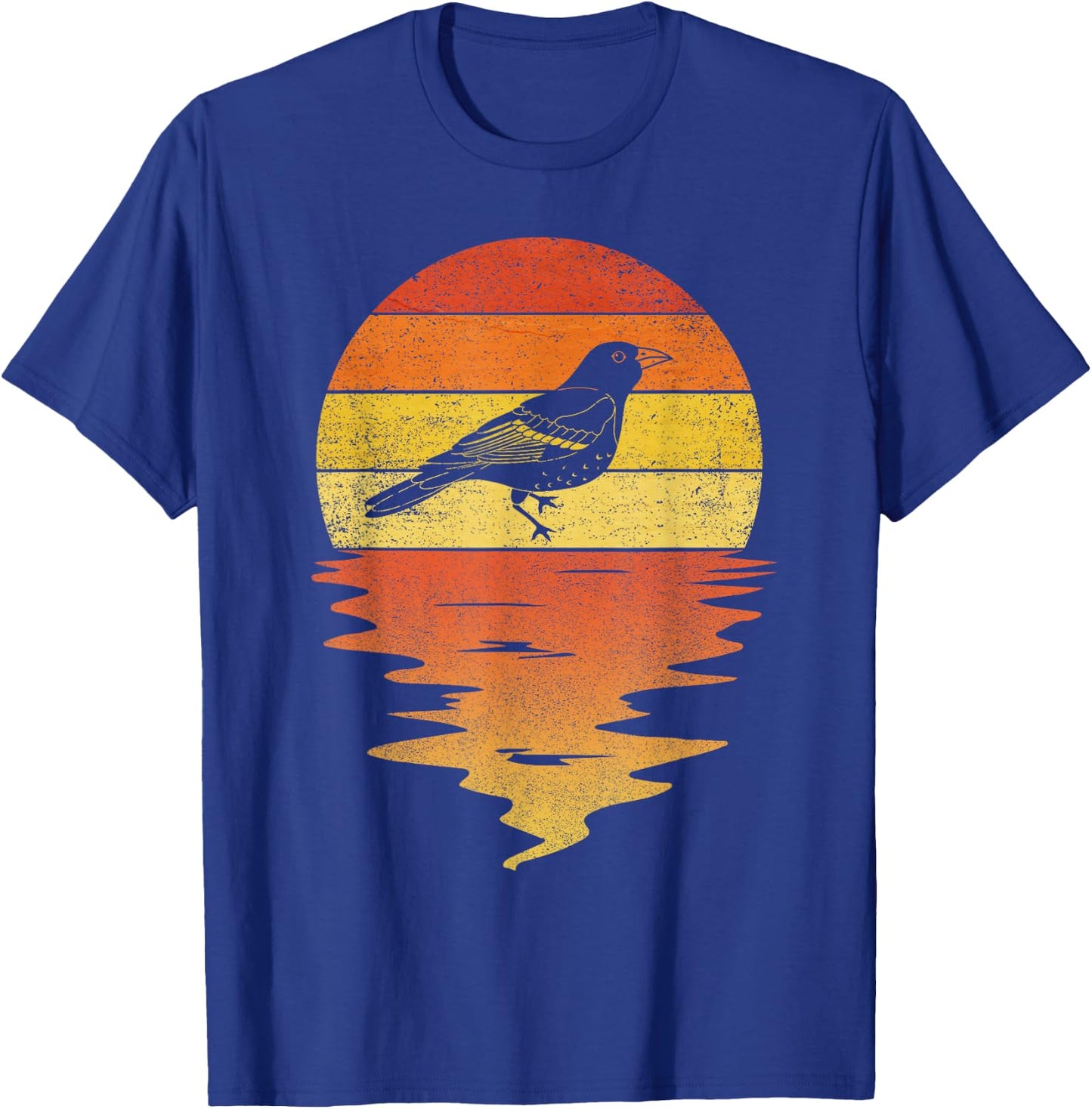 Bird Oriole Shirt Retro Sunset Vintage Oriole Birds T-Shirt - T-Shirt | Royal
