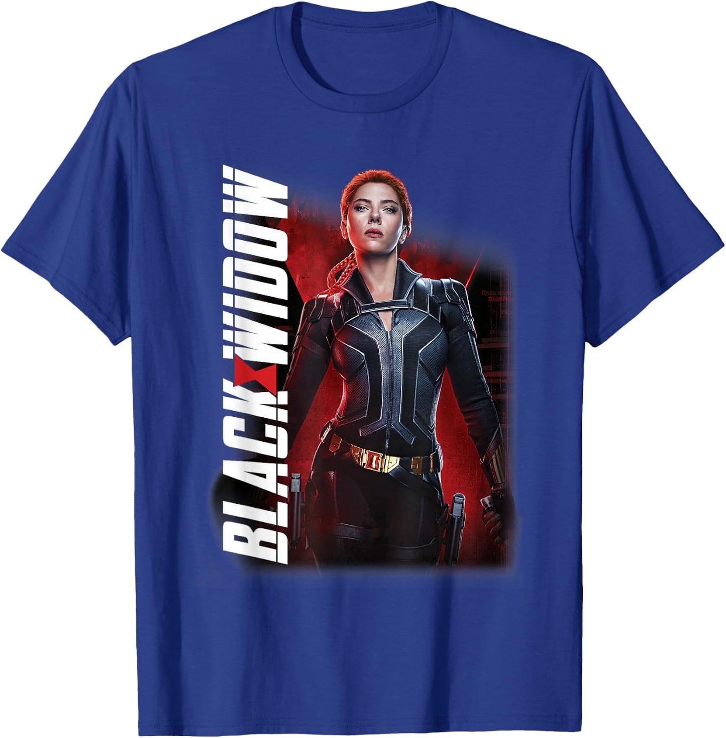 Marvel Black Widow Character Portrait T-Shirt - T-Shirt | Royal