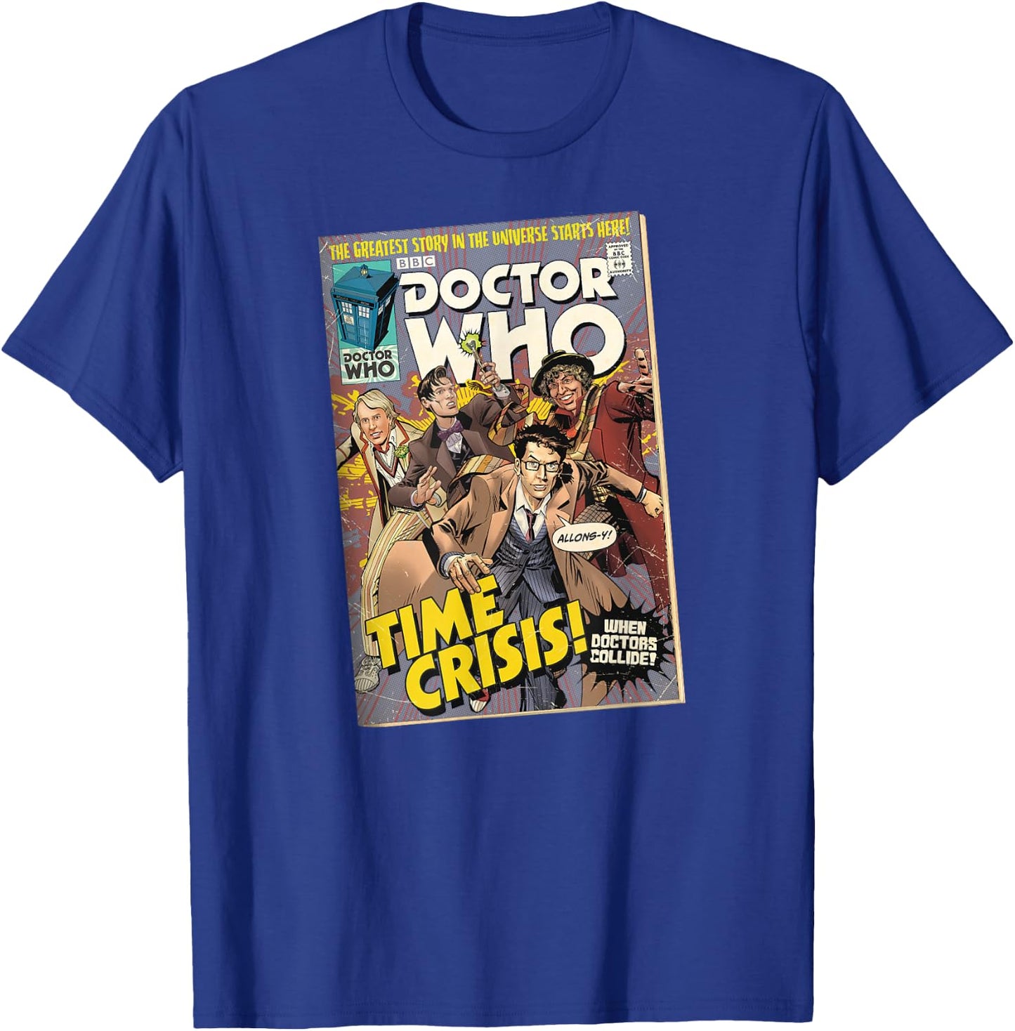 Comic Time Crisis 60th Anniversary Sci-Fi Fan T-Shirt - T-Shirt | Royal