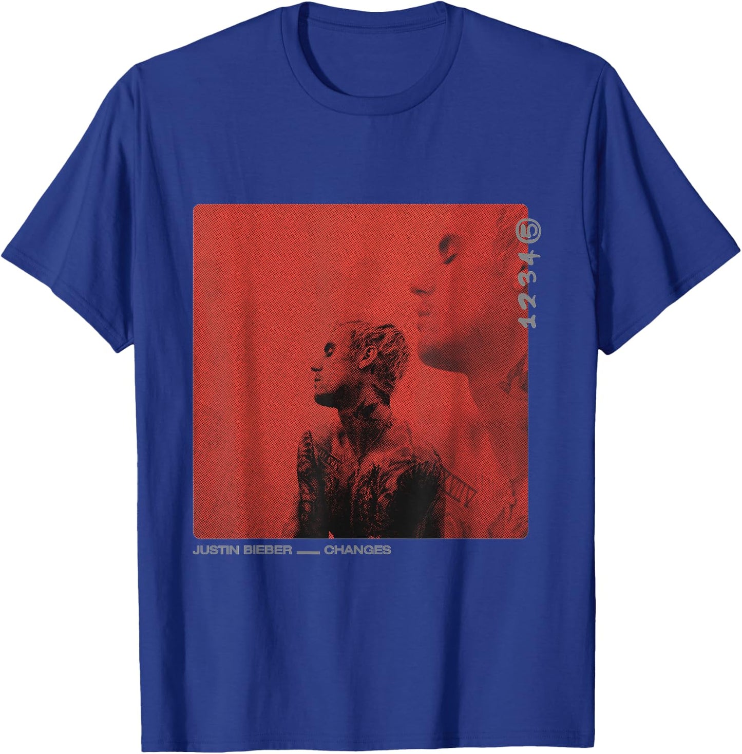 Justin Bieber Red Cover T-Shirt - T-Shirt | Royal
