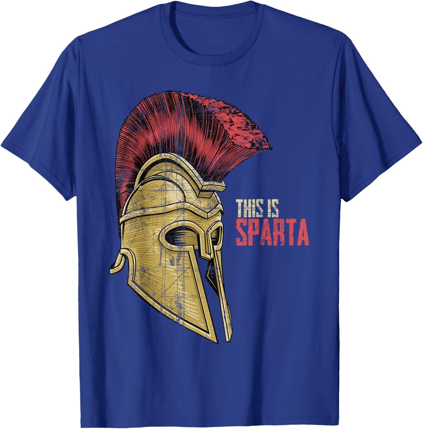 This is Sparta Warrior Helmet T-Shirt - T-Shirt | Royal