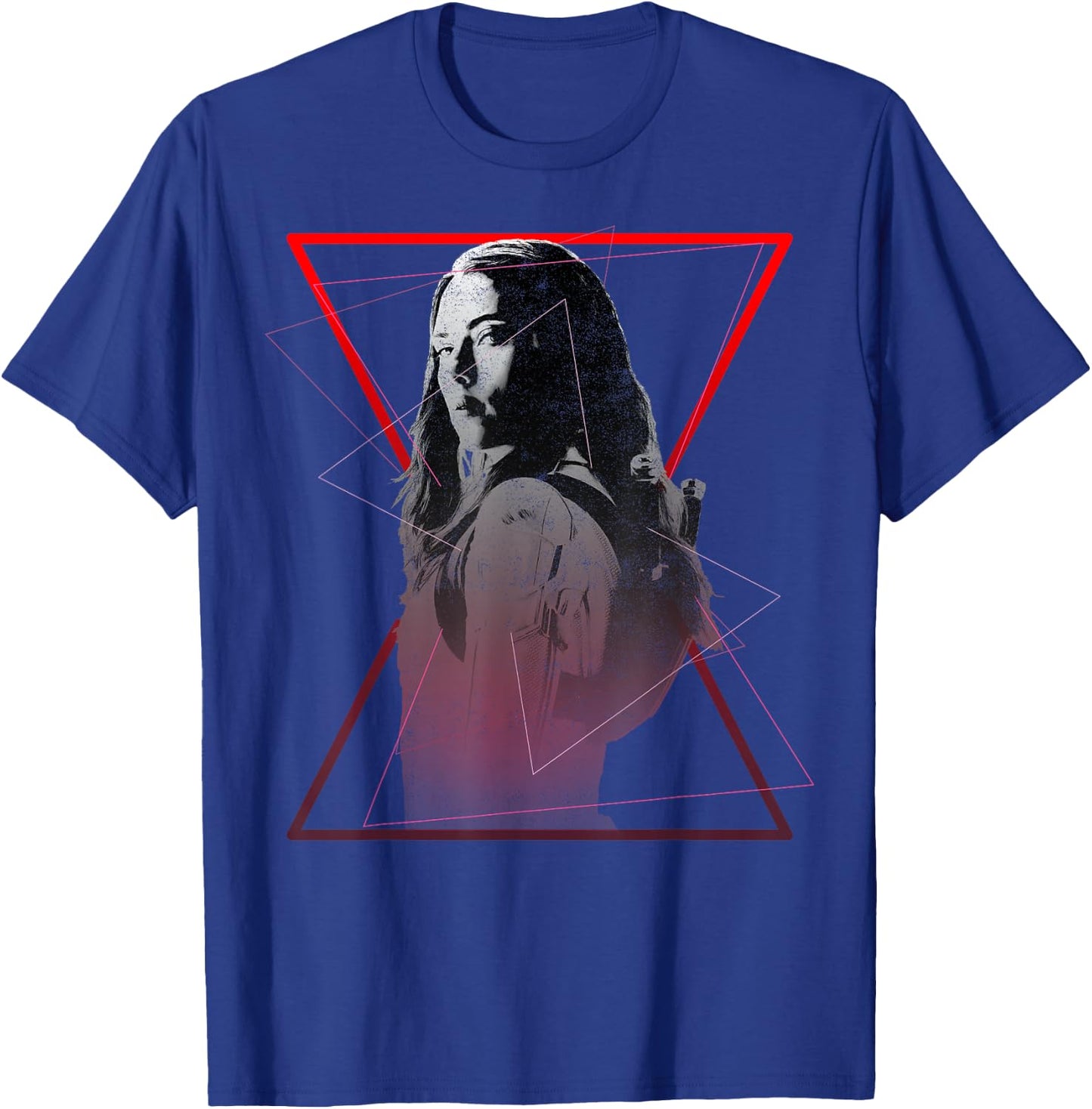Marvel Black Widow Symbol Portrait T-Shirt - T-Shirt | Royal