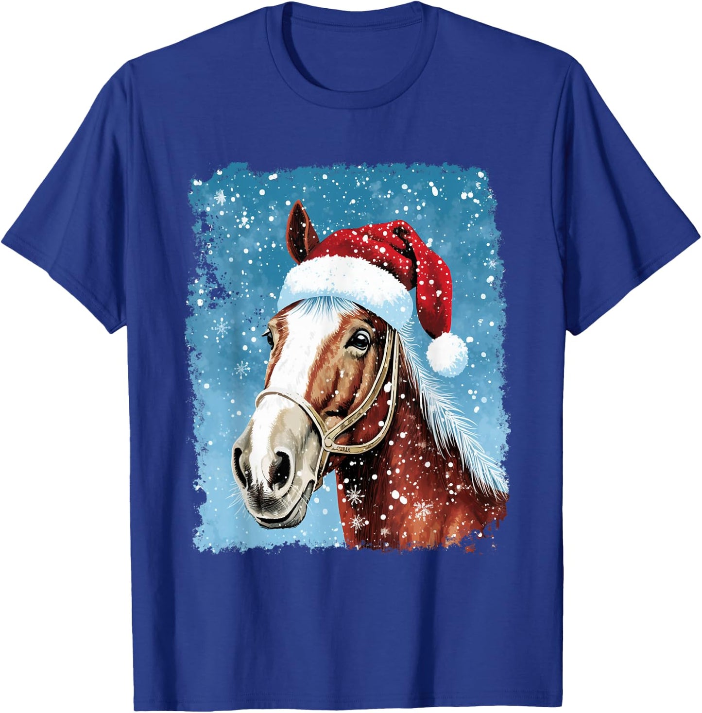 Christmas Farmer Animal Horse T-Shirt - T-Shirt | Royal
