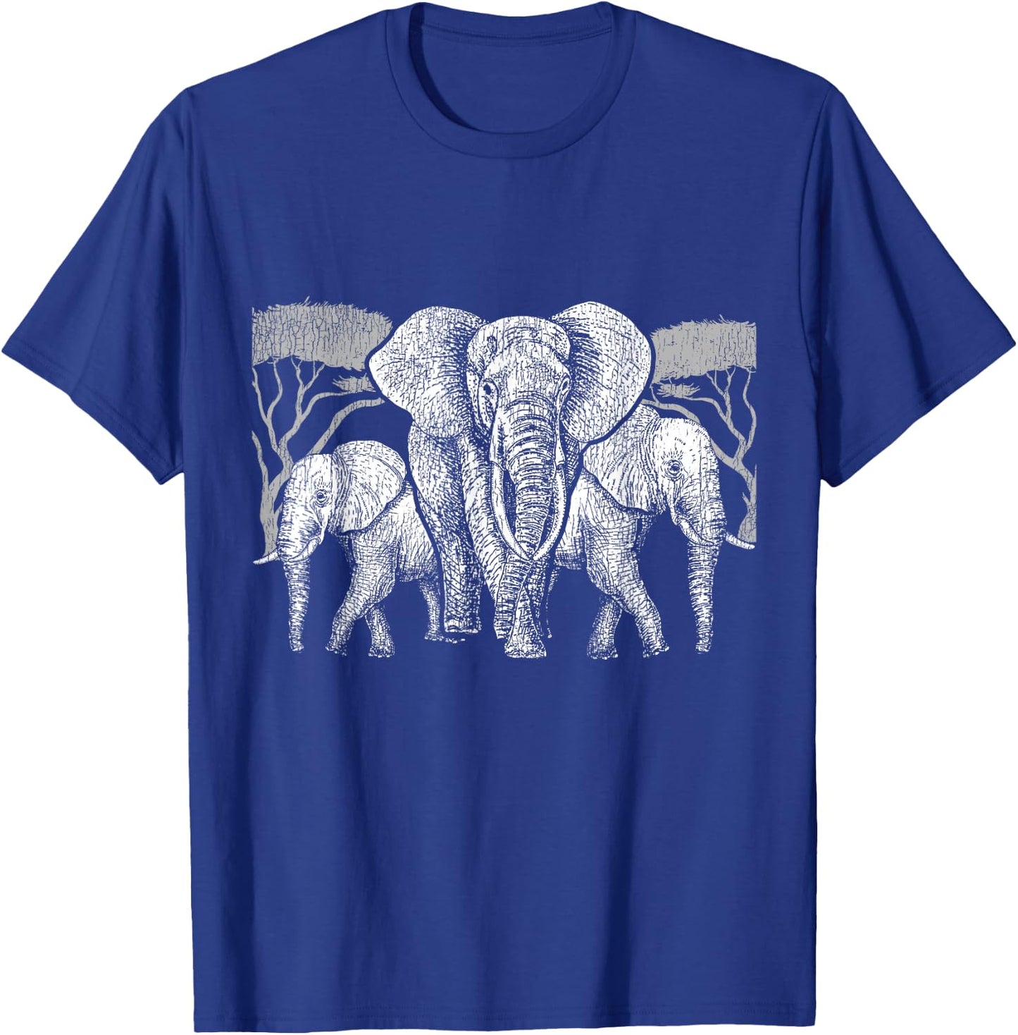 Elephant Family Africa Safari Animal Keeper Gift Elephant T-Shirt - T-Shirt | Royal