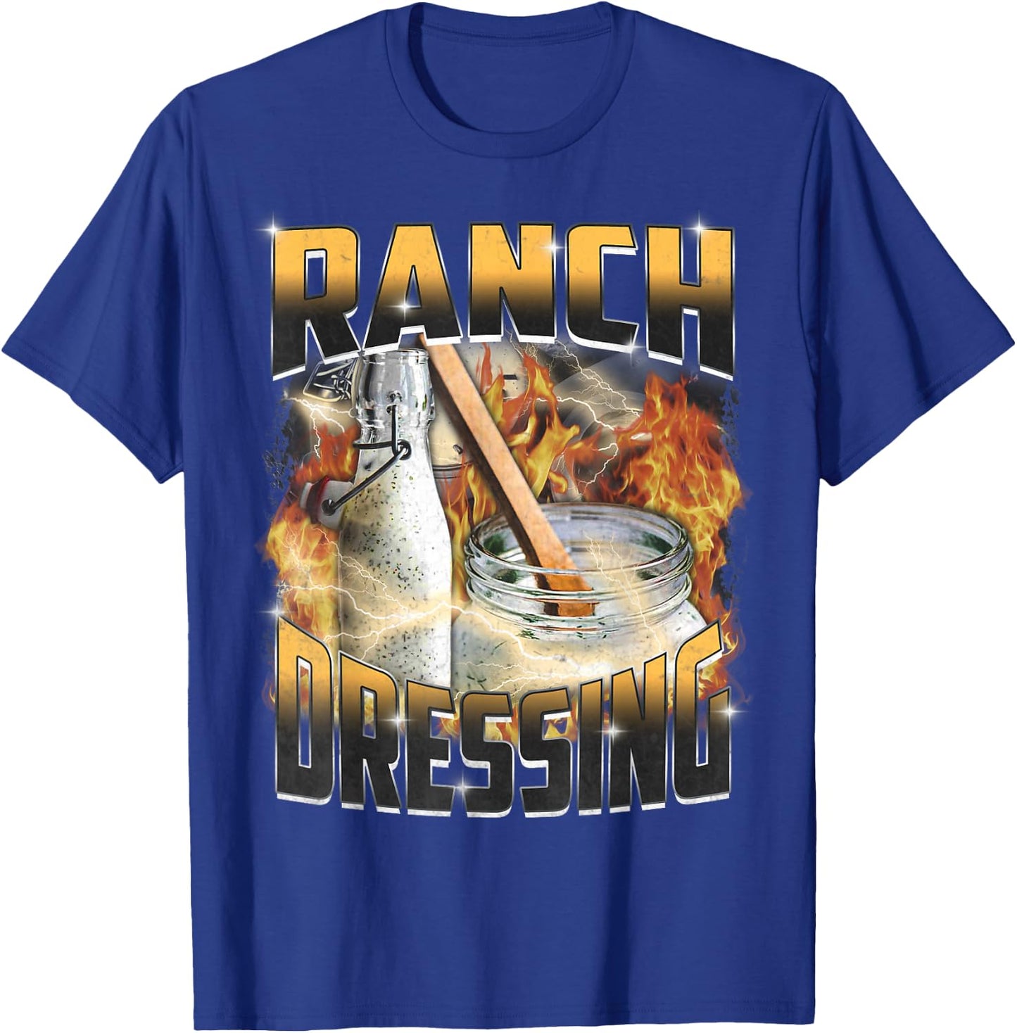 Funny Ranch Dressing Lover Bootleg Rap Aesthetic Vintage 90s T-Shirt - T-Shirt | Royal