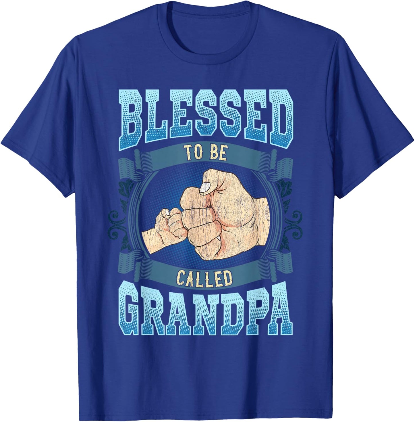 Blessed To Be Called Grandpa Gifts Grandpa Fathers Day T-Shirt - T-Shirt | Royal