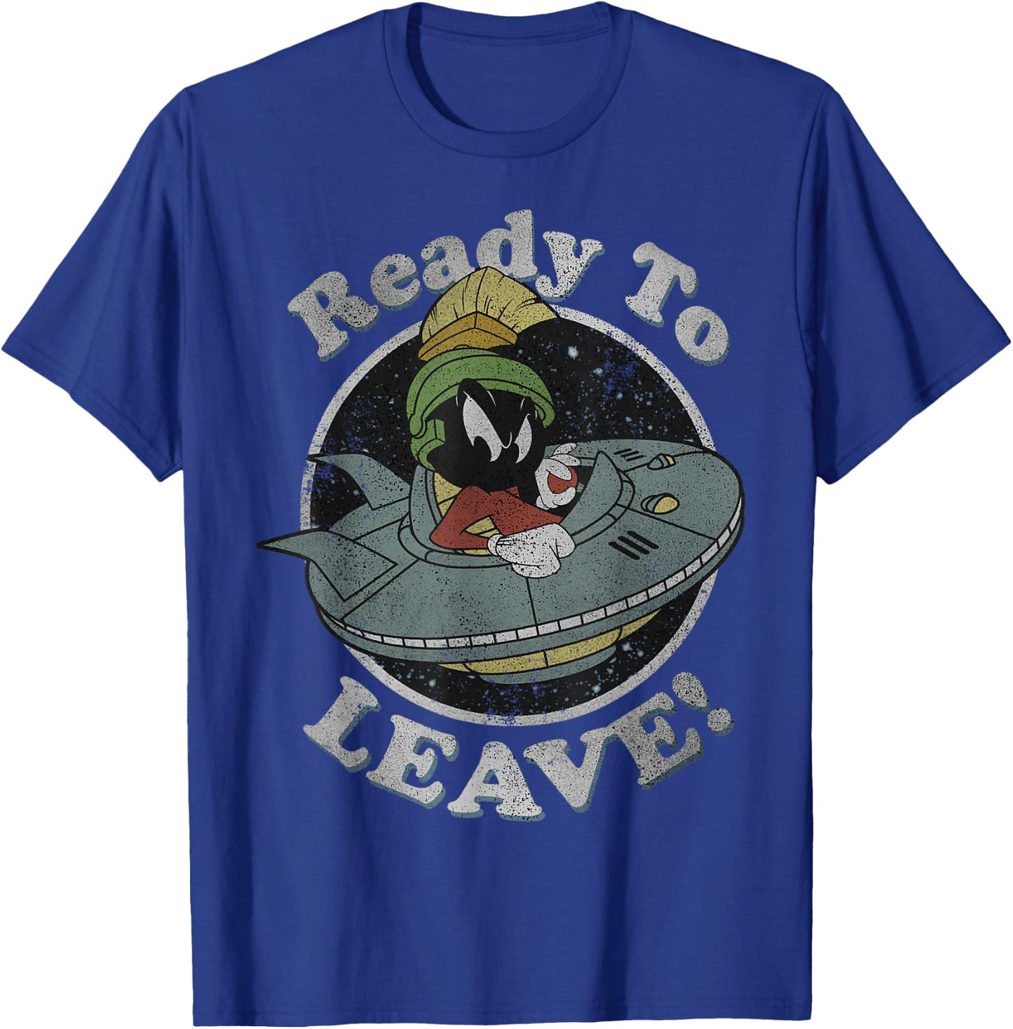 Looney Tunes Marvin The Martian Ready To Leave T-Shirt - T-Shirt | Royal
