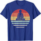 Vintage Retro Buddha Ying and Yang Zen Yoga T-Shirt - T-Shirt | Royal