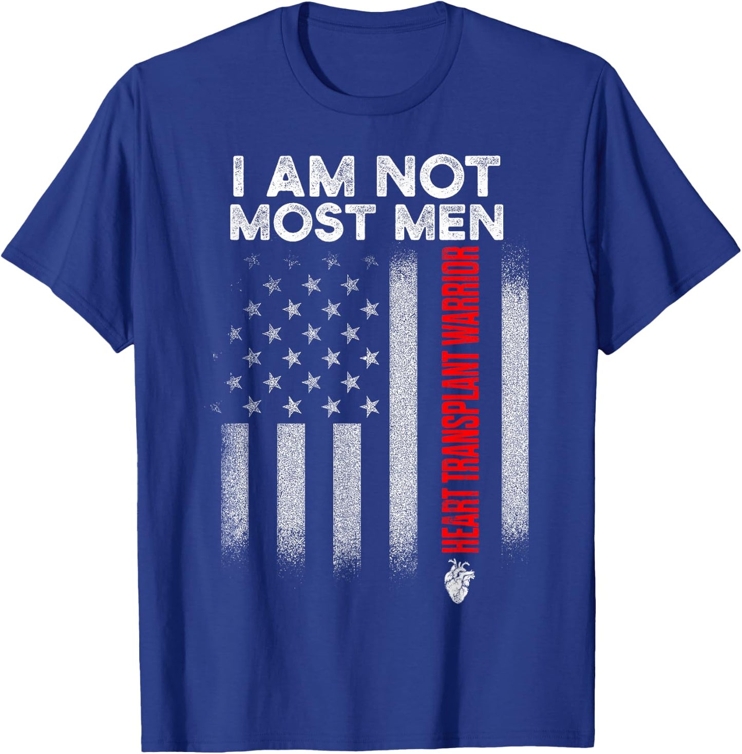 Heart Transplant Recipient America Surgery Survivor T-Shirt - T-Shirt | Royal