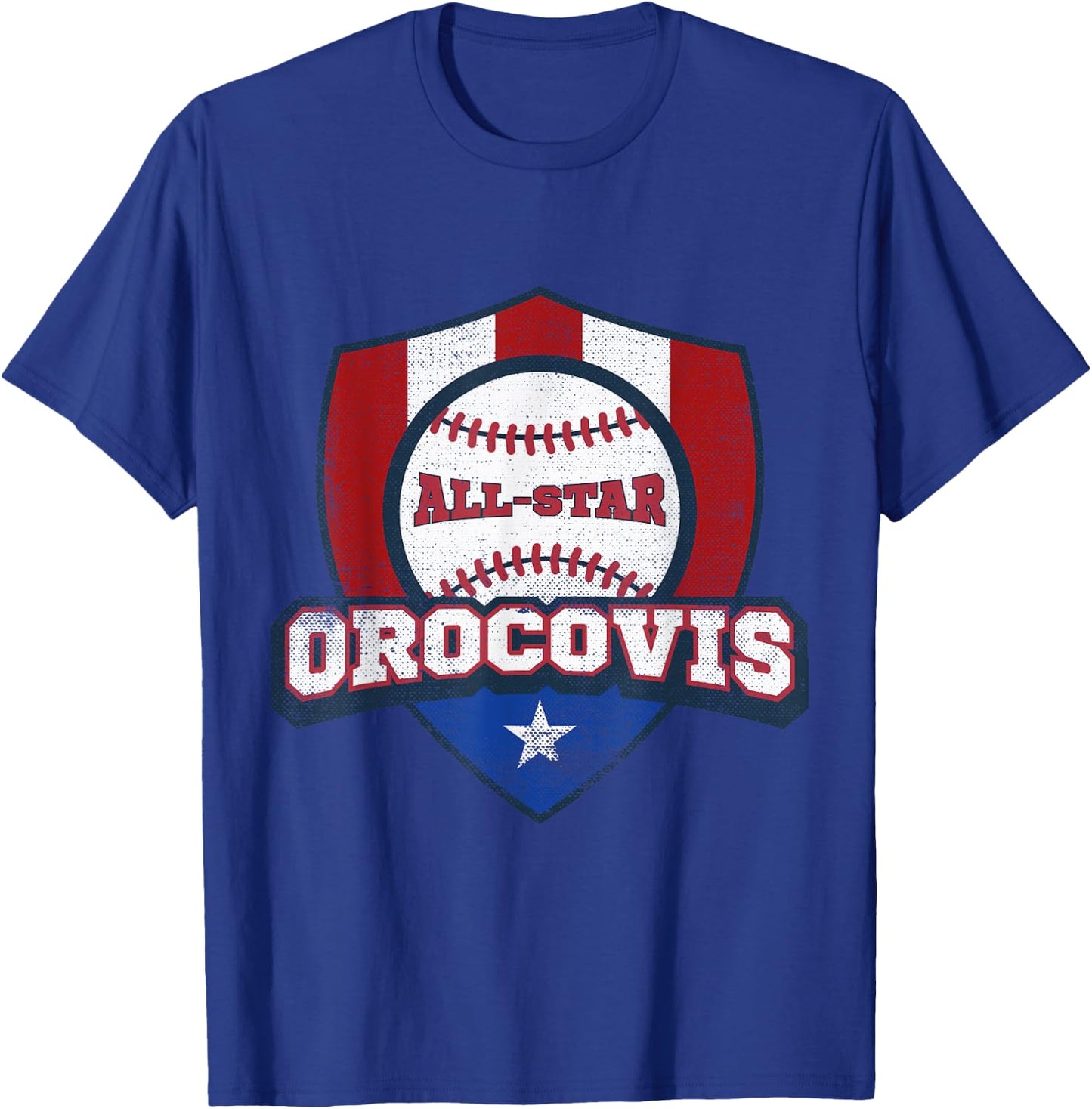 Orocovis Puerto Rico Camisa Puerto Rican World PR Baseball T-Shirt - T-Shirt | Royal